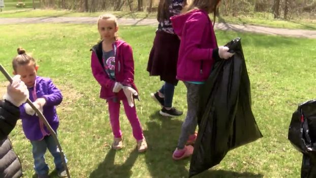 Local groups clean up area parks
