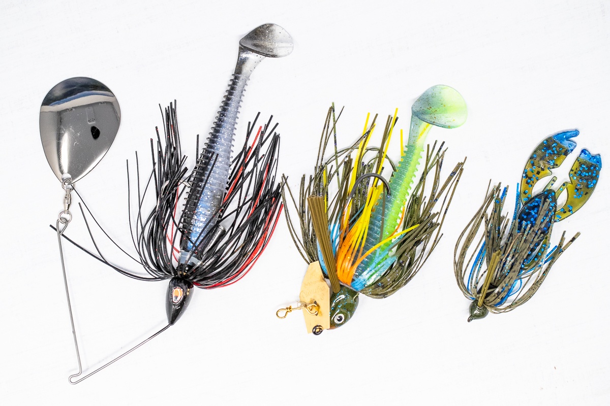 Chatterbait Spinnerbait Jig Trailers for Bass Fishing