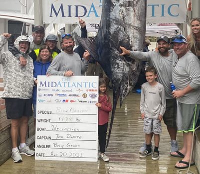 Florida man's 1,135-pound blue marlin catch breaks fishing record in Maryland