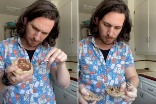 Man sparks TikTok debate on 'right' way to cut English muffins