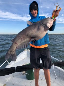 12-year-old's catch breaks Calaveras Lake junior angler record for heaviest blue catfish