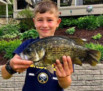 Upstate NY boy, 8, sets new state freshwater fishing record for rock bass
