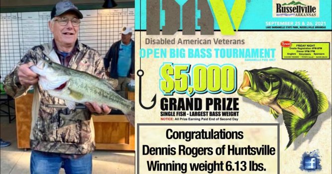 Huntsville man wins 2021 DAV Hooked on Lake Dardanelle Big Bass Tournament | Life in the Valley