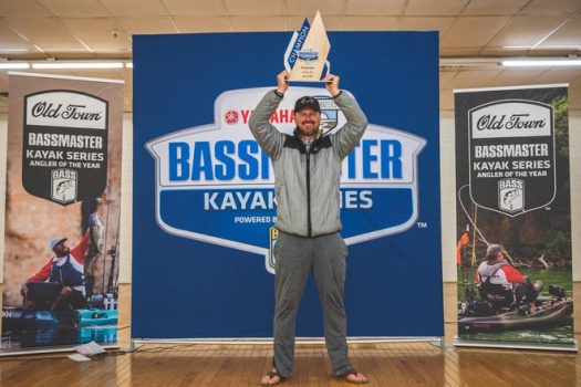 Canton resident Drew Gregory won the 2022 Yamaha Rightwaters Bassmaster Kayak Series at Grand Lake in Oklahoma.  Photo by Mark Cisneros/B.A.S.S.