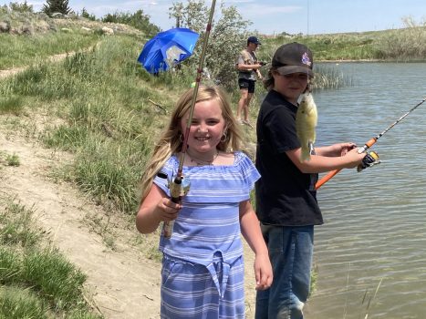 Extra parking at Crest Hill for Kids' Fishing Day with 1,500+ trout stocked in Yesness Pond