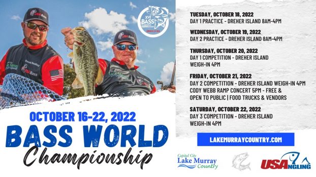 Lake Murray is it for the next Bass World Championship