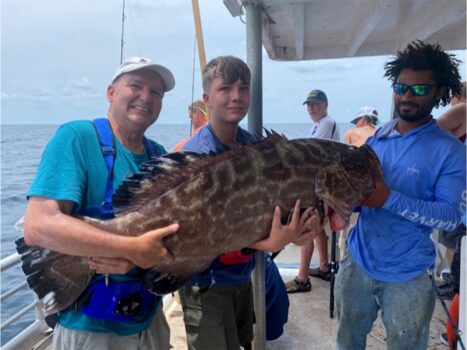 Texas Kid's First Fish Ever Is a State Record Grouper