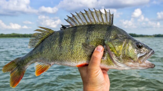 enormous Yellow perch fish